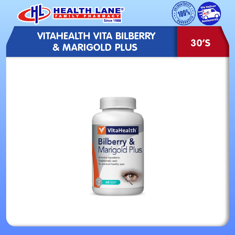 VITAHEALTH VITA BILBERRY & MARIGOLD PLUS (30'S)